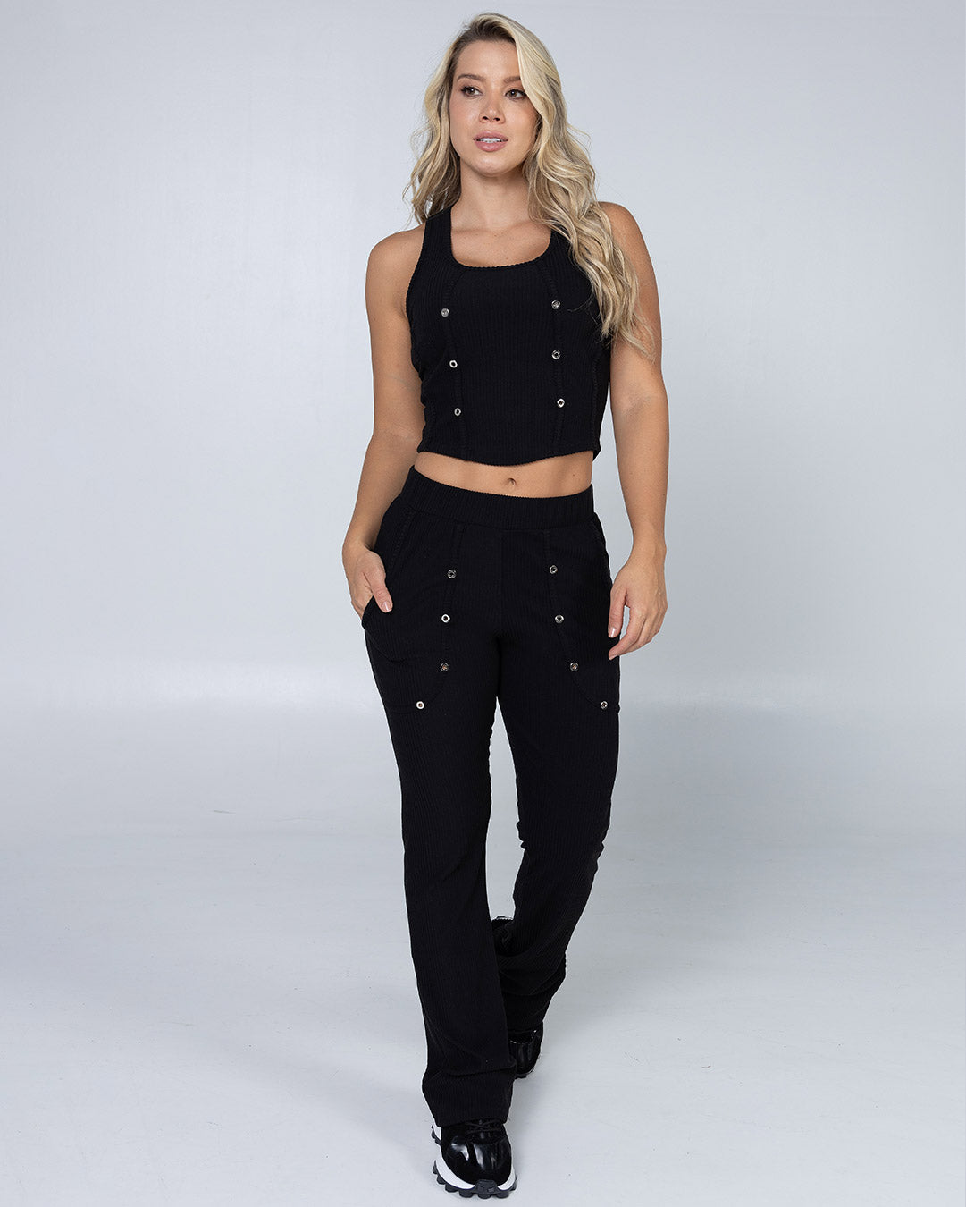 CONJUNTO TELA RIB NEGRO