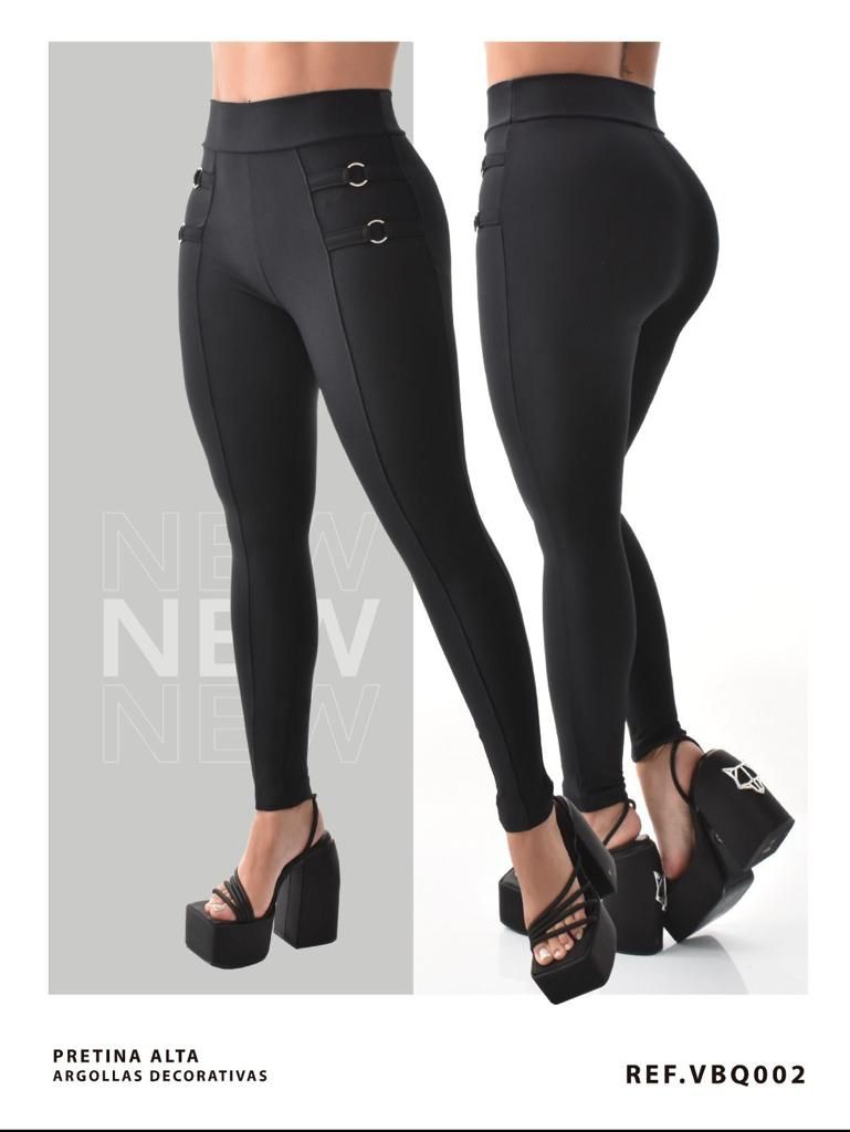 LEGGINGS TIPO BOUTIQUE NEGRO