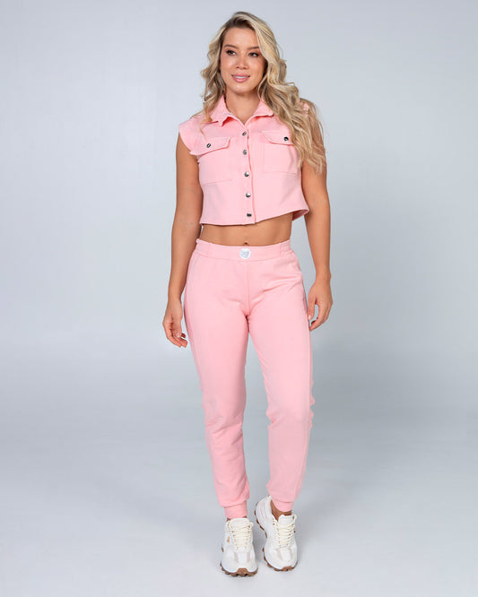 CONJUNTO PANTALON ROSADO