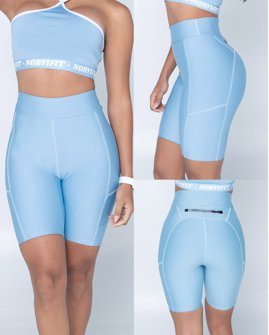 BIKER DEPORTIVO AZUL CLARO